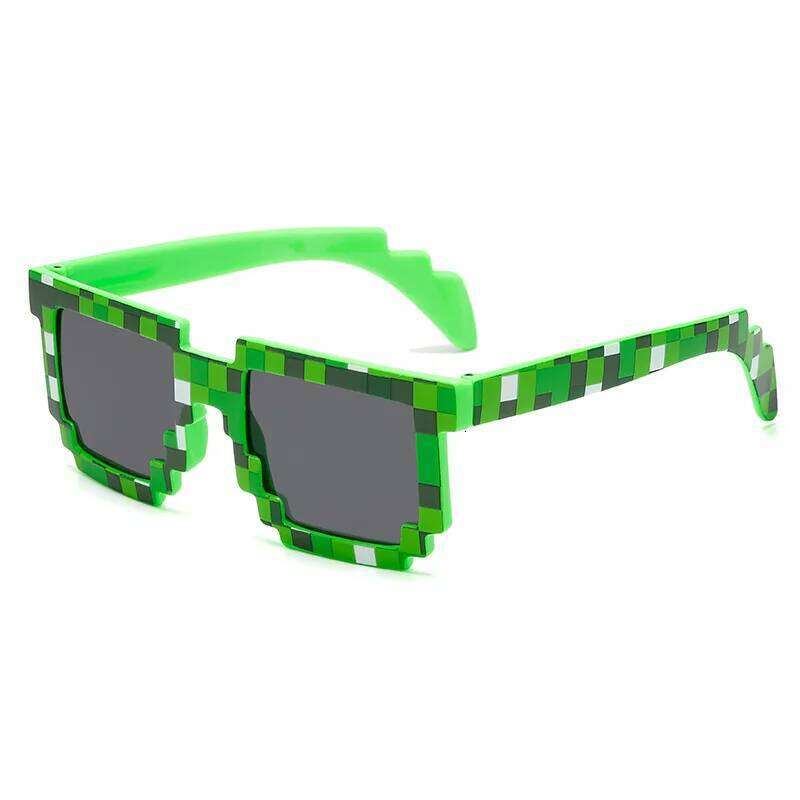 2025 New fashion Sun Hot Sale Sunglasses Creeper Glasses Novelty Mosaic Funny Goggles Boys Girls Pixel Eyewear Z260127