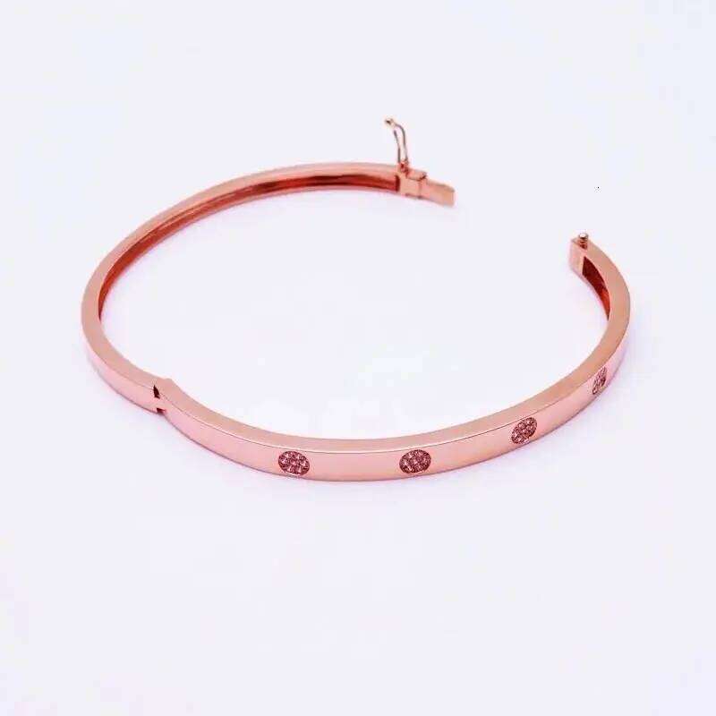 585 Purple Inlaid Crystal Glossy Bracelets for Women14K Rose Gold Exquisite Glamour Fashion Wedding Jewelrysend girlfriend XJ260127