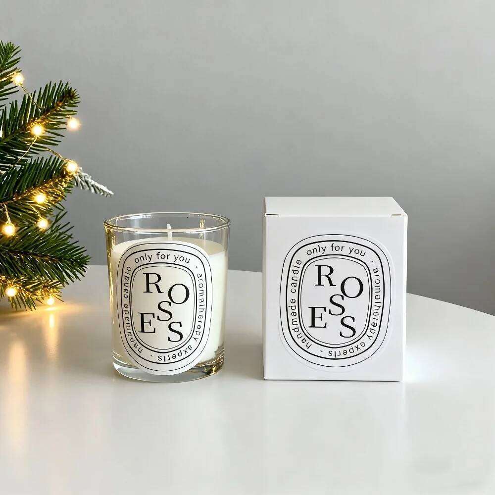 2026 Romantic Scented Candle Gift - Transparent Jar Aromatic Candles for Weddings, Birthday & Home Fragrance Decor Y260127