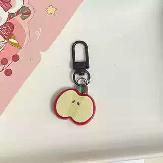 Cute Red Apple Keychain Girly Best Friend Pendant Gift Ornament Fun Food Play Backpack Accessory S260126 b0c
