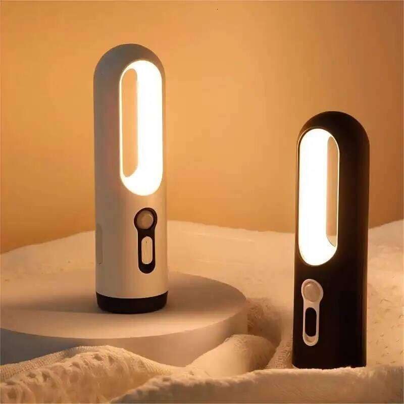 AiQUE LED Motion Sensor Night Light Portable 2 in 1 Flashlight Bedroom Bathroom Reading Camping Lighting Baby Feeding Eye Care Z260127