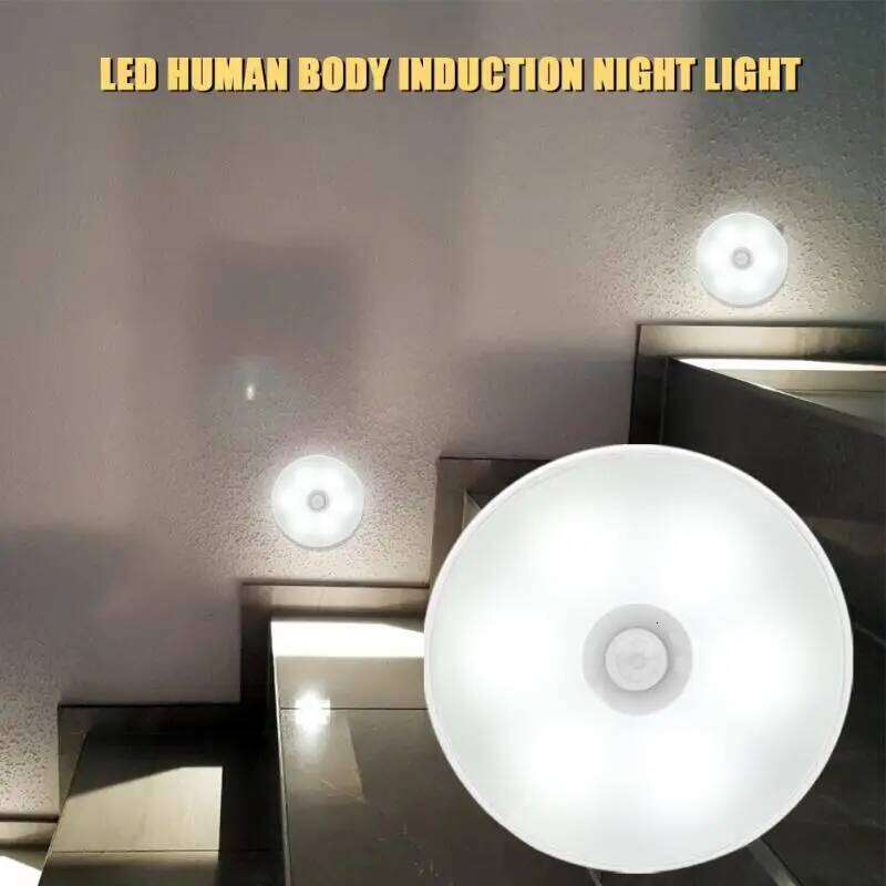 LED Motion Sensor Wireless Night Under Cabinet Light Closet Smart Wall-Mounted Body Induction Lamp home Decor Z260127
