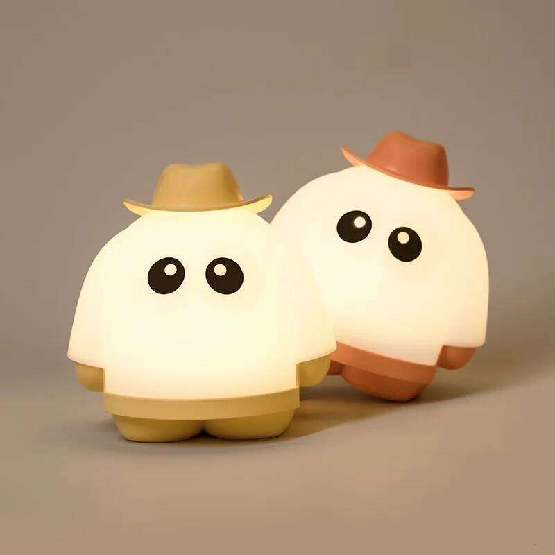 Creative gentleman ghost usb rechargeable bedside sleeping lamp novelty halloween decoration hot selling night light Z260127
