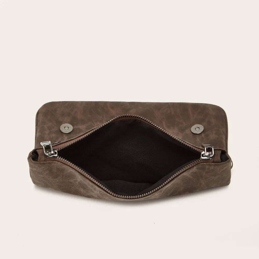 New Trendy Handbag for Women Retro Single Shoulder Crossbody Chain High-end and Niche Design Underarm Bag