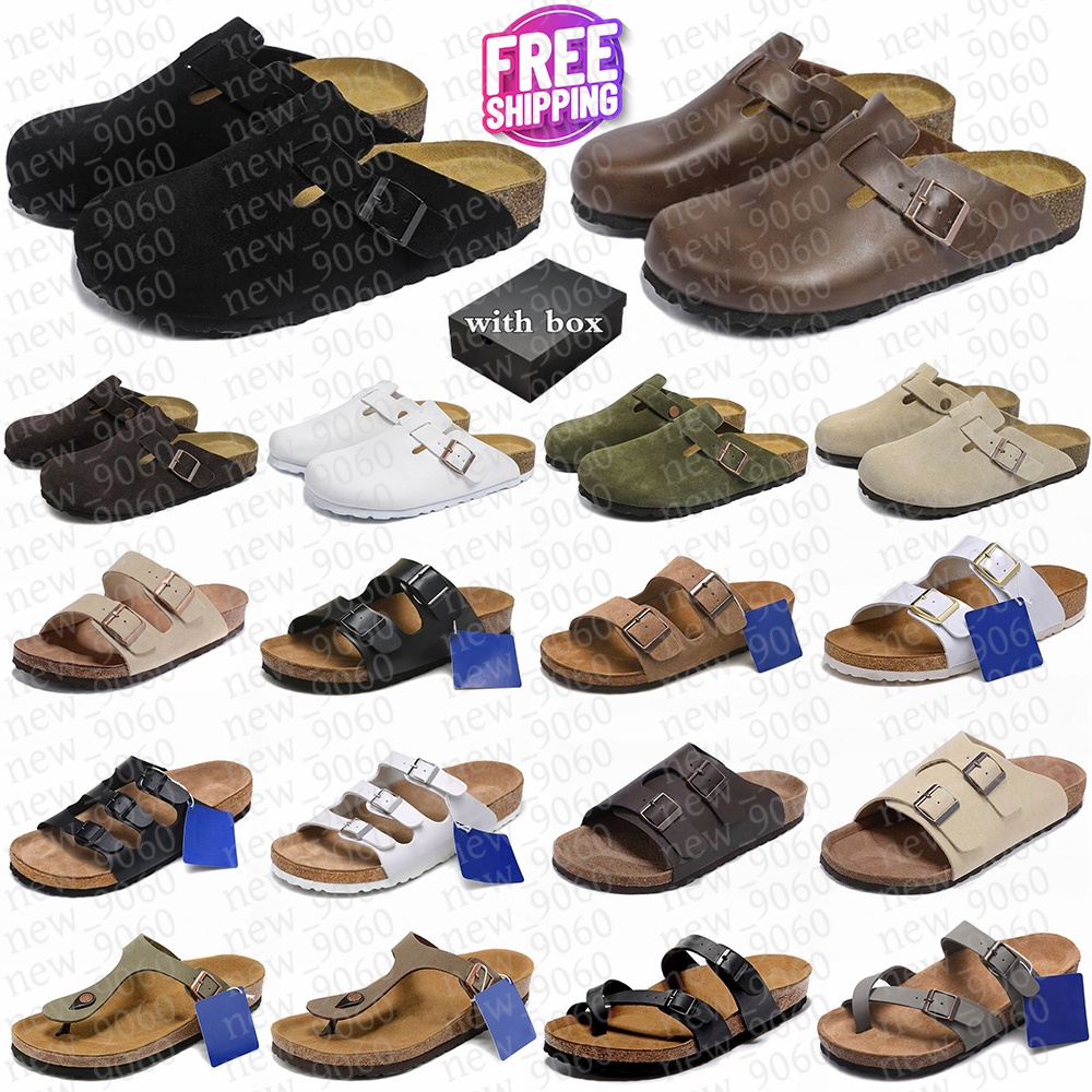 Free shipping Designer Clogs Sandals With Box Clog Taupe Slippers Cork Flat high Quality Summer Genuine Leather Slide Favourite Beach Casual Women Men Slides