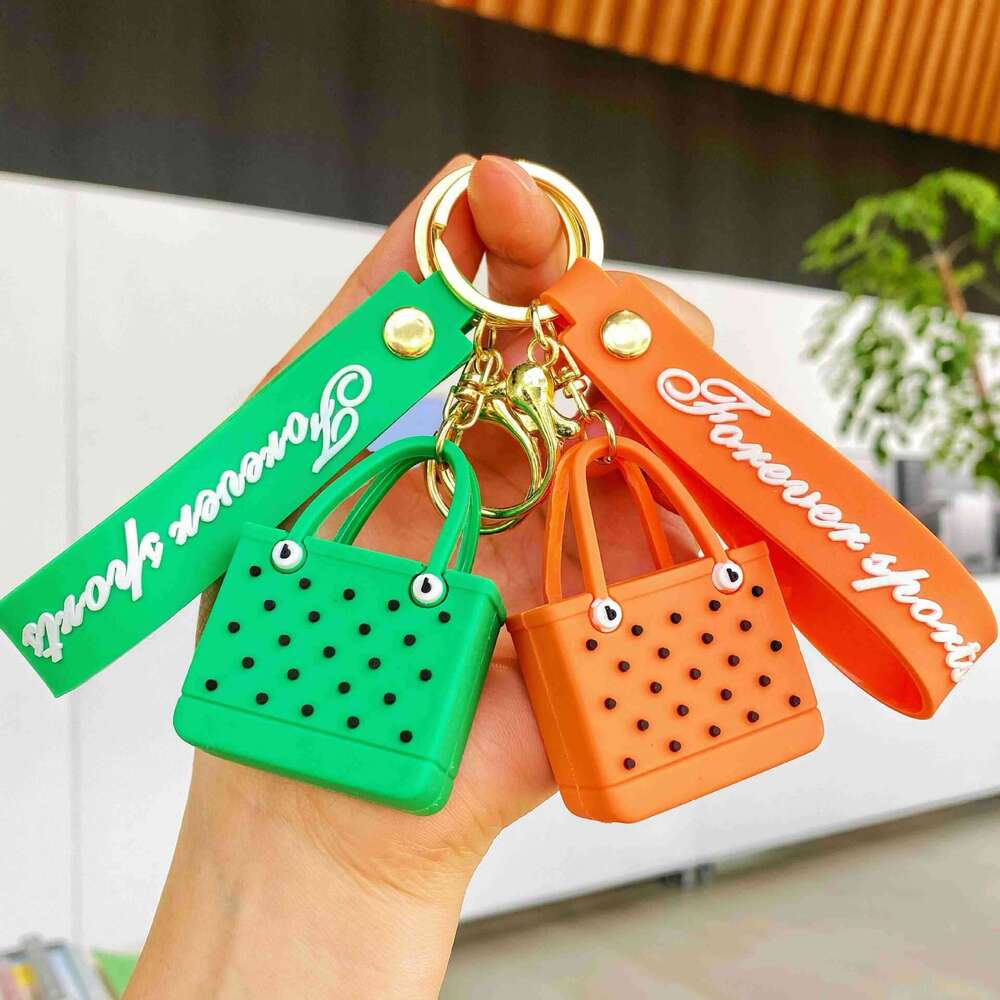 New Beach Handbag Keychain Cute EVA Outdoor Hole Bag Pendant for Women Cross-Border Hot Sale Small Gift S260126