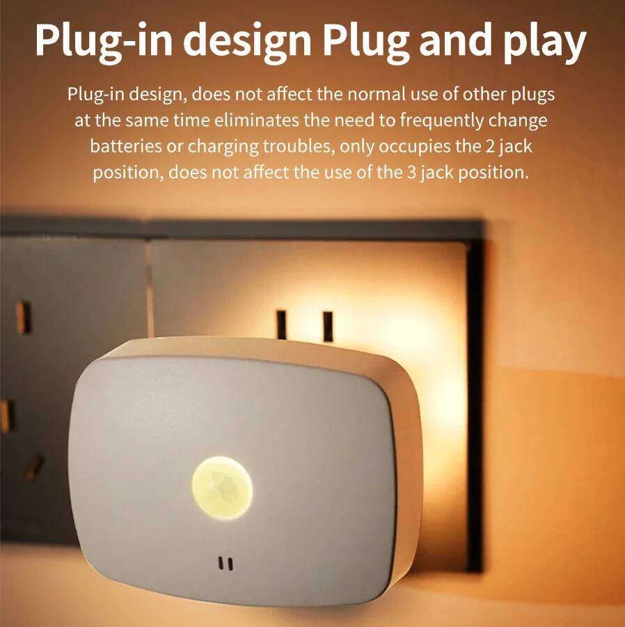EU/US Plug LED Light with Motion Sensor PIR Human Induction Bedside Lamp For Bedroom Hallway Stair Night Lights Z260127