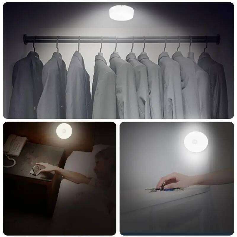 LED Motion Sensor Wireless Night Under Cabinet Light Closet Smart Wall-Mounted Body Induction Lamp home Decor Z260127