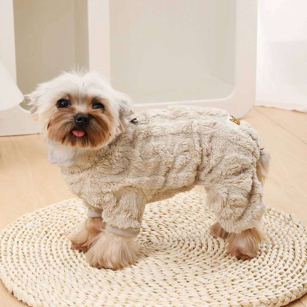 Pet Jumpsuit for Small Medium Dogs Cats Winter Warm Fleece Dog Clothes Yorkshire Jacket Outfits French Bulldog Pug Clothing XJ260127