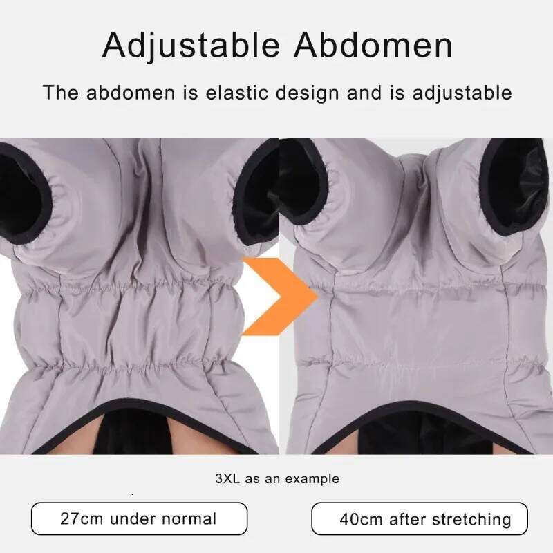 Winter Warm Down Jacket Waterproof Dog Coat Reflection High Collar Pet Clothing for Medium Large Dogs Golden Retriever XJ260127