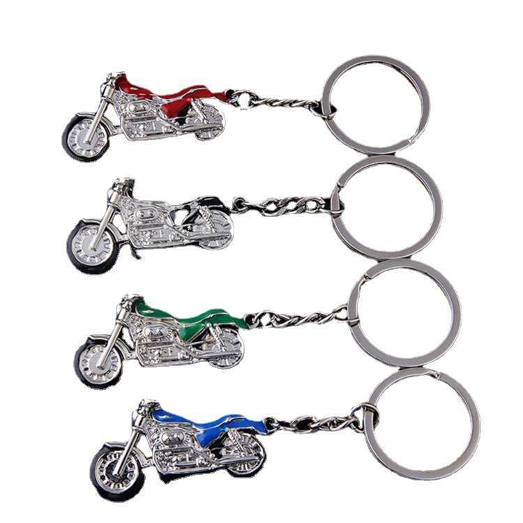 Metal Personality Creative Model Key Ring Oil Drip Harley Motorcycle Craft Keychain S260126
