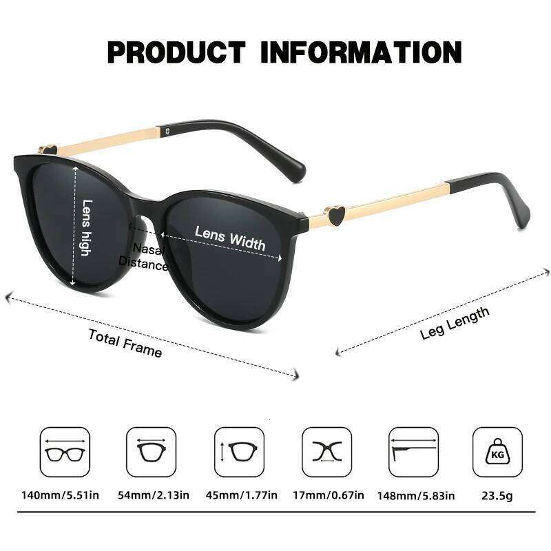 JUNCTURE Polarized Fashion Cat Eye Sun Gradient Lady Glasses Party Holiday Gifts Sunglasses for Women Z260127