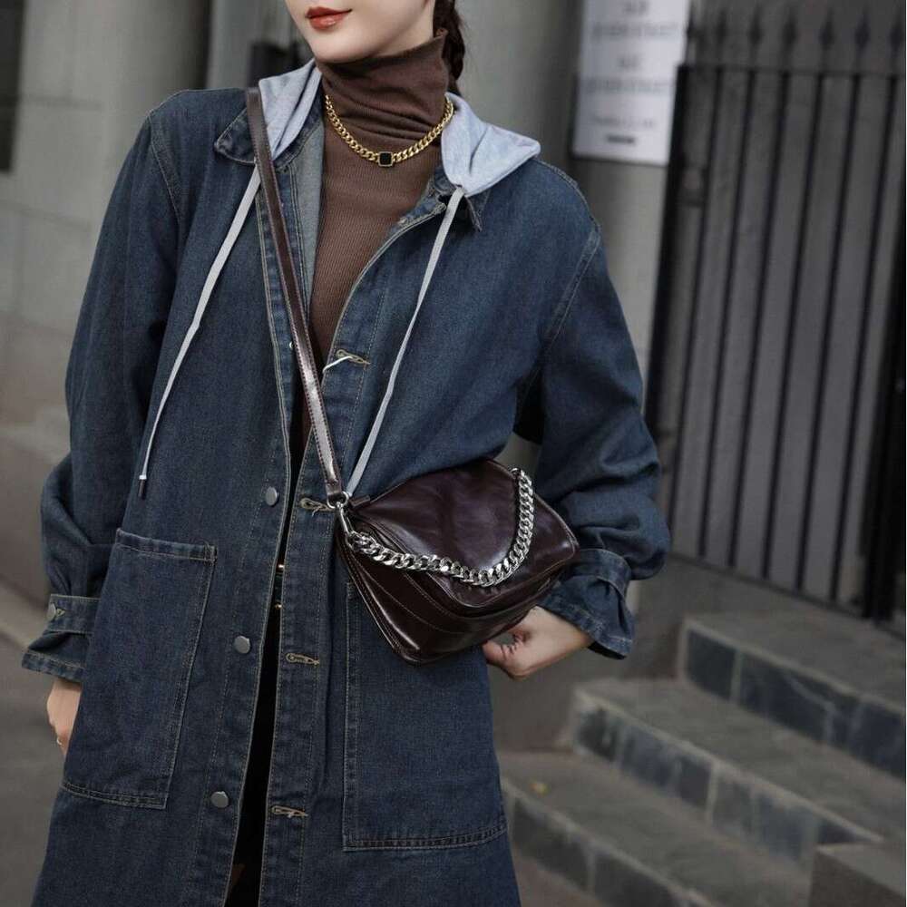 Luxury Shoulder Bags New Versatile Chain Crossbody Bag Fashion Handbag Small Tote Genuine Leather SENYY