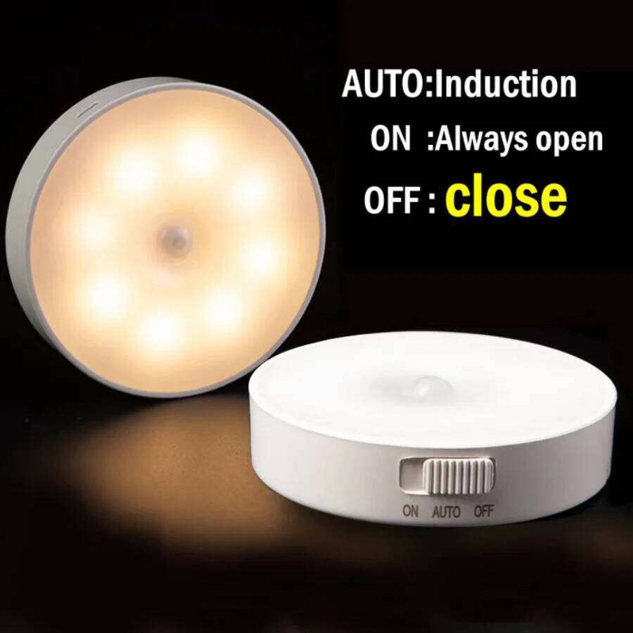 Motion Sensor Light Led USB NightLights Rechargeable Lamp for Bedroom Staircase Hallway Wardrobe Cupboard Lighting Z260127