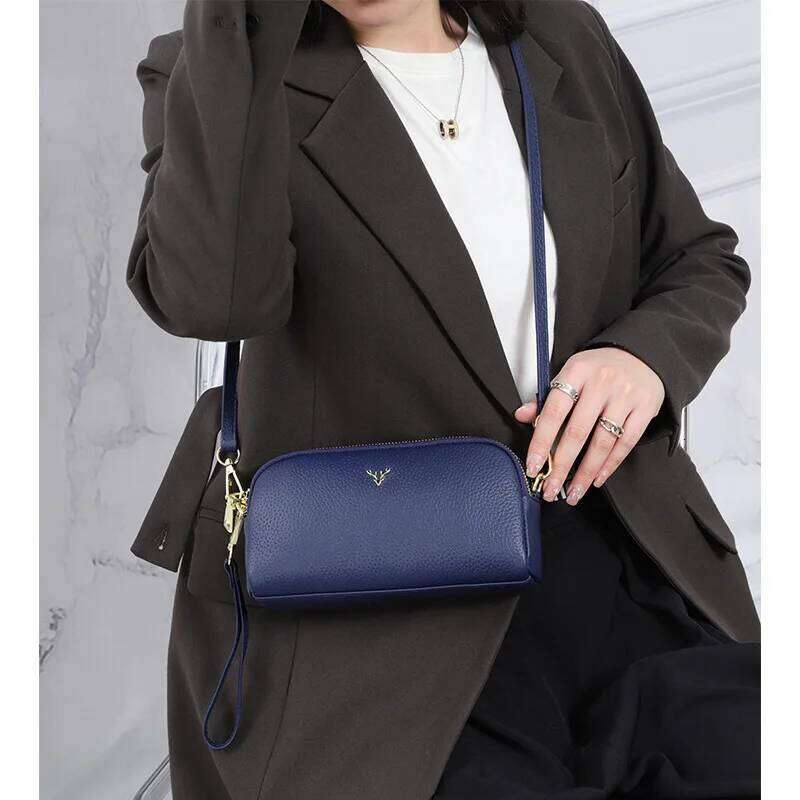 Drand design Women Shoulder Fashion Crossbody Bag for Cell phone bag Genuine ladies Clutch wallet Wrist purse