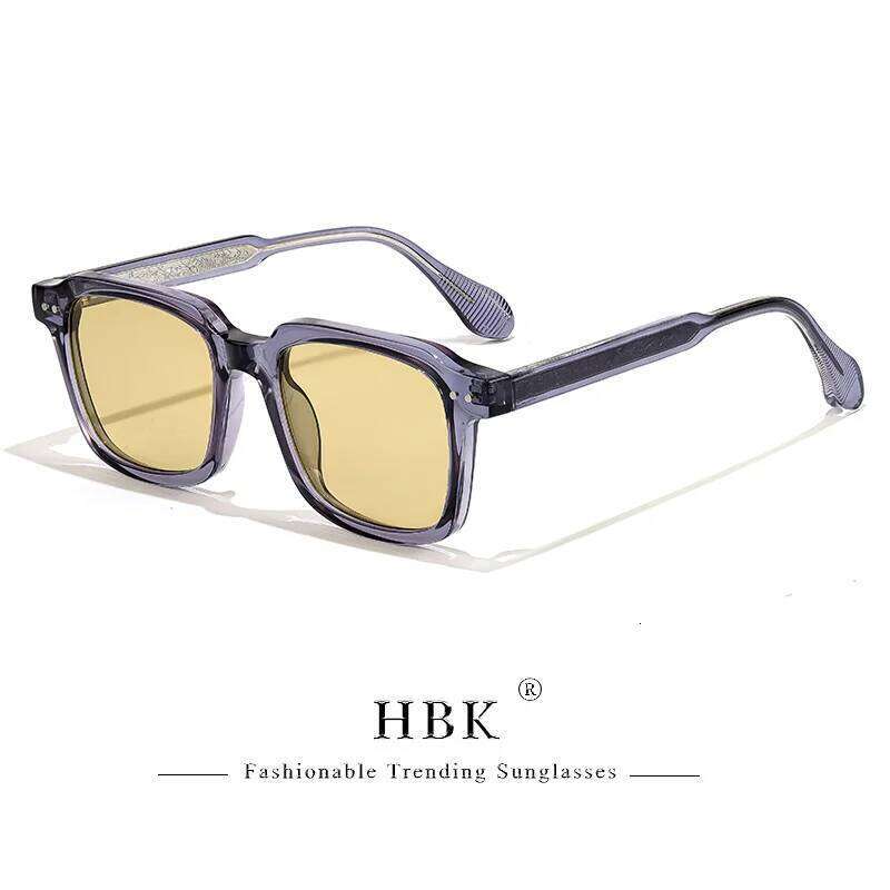 HBK New Fashion Retro Sunglasses man Large Square Frame Sun Glasses Women outdoor travel party Shopping Eyewear Z260127