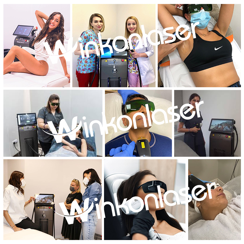 CE Approved Soprano Titanium Ice Laser 808nm Diode Laser Hair Removal Machine SPA Salon use