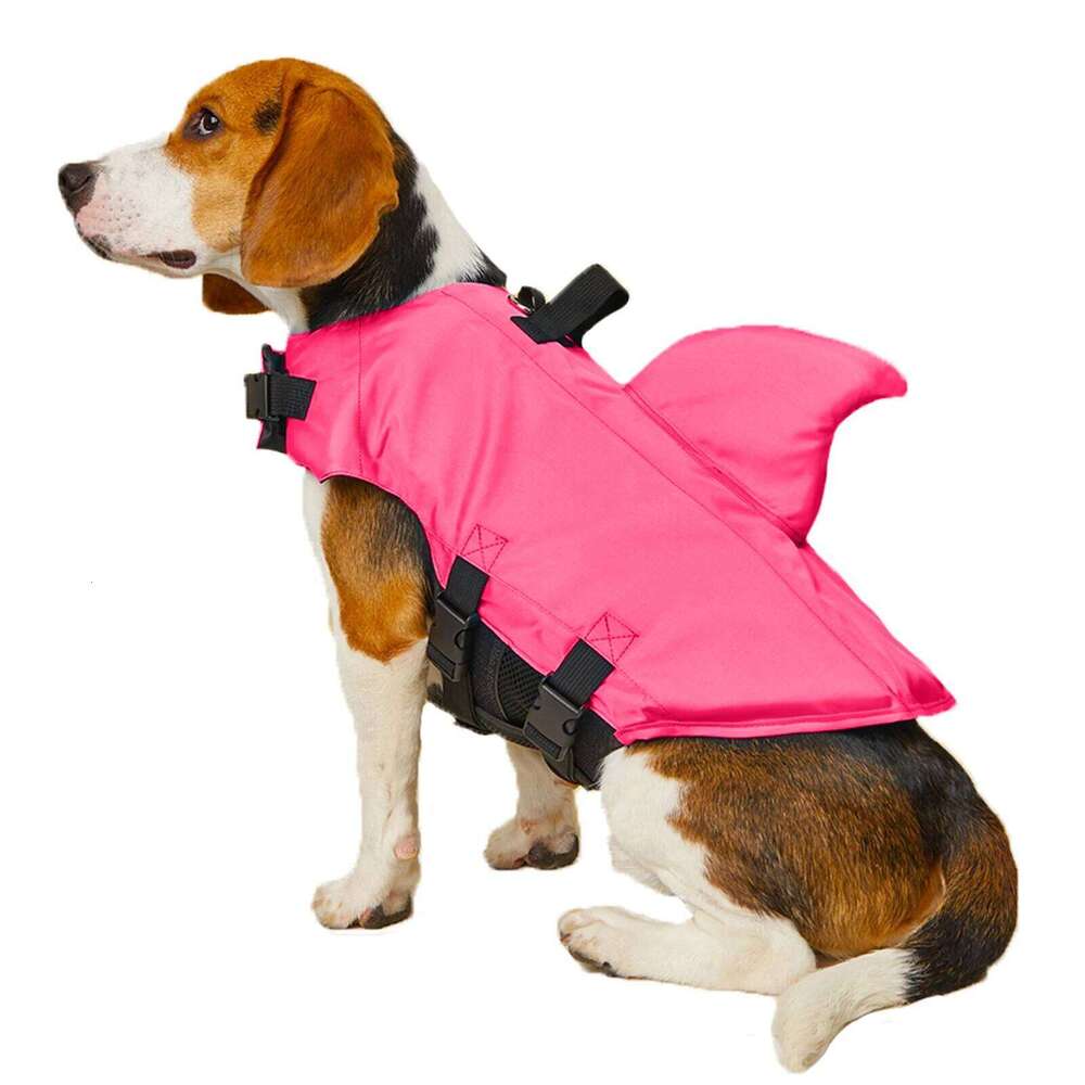 Dog Life Jacket Enhanced Buoyancy Small Shark Swimming Clothes Safety Vest with Handle for Medium Large Dogs Surfing XJ260127