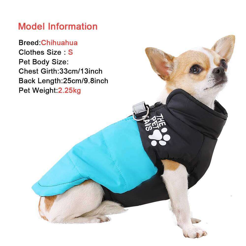 Pet Dog Jacket Autumn Winter Clothes For Small Medium Dogs Cat Waterproof Warm Chihuahua French Bulldog Vest Coat Puppy Costume XJ260127