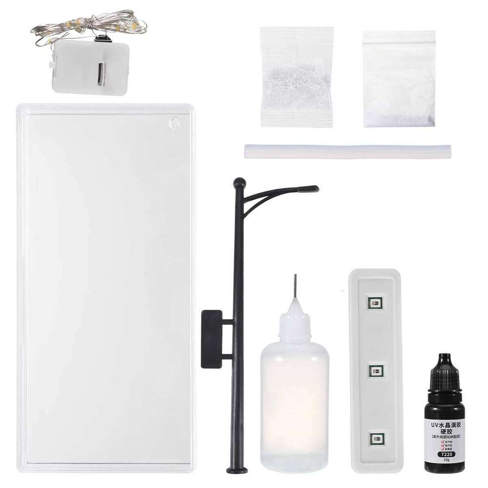 3D DIY snowflake Small Night Snow Scene Street Christmas SnowySnowflake Desktop SnowyNight Light Z260127