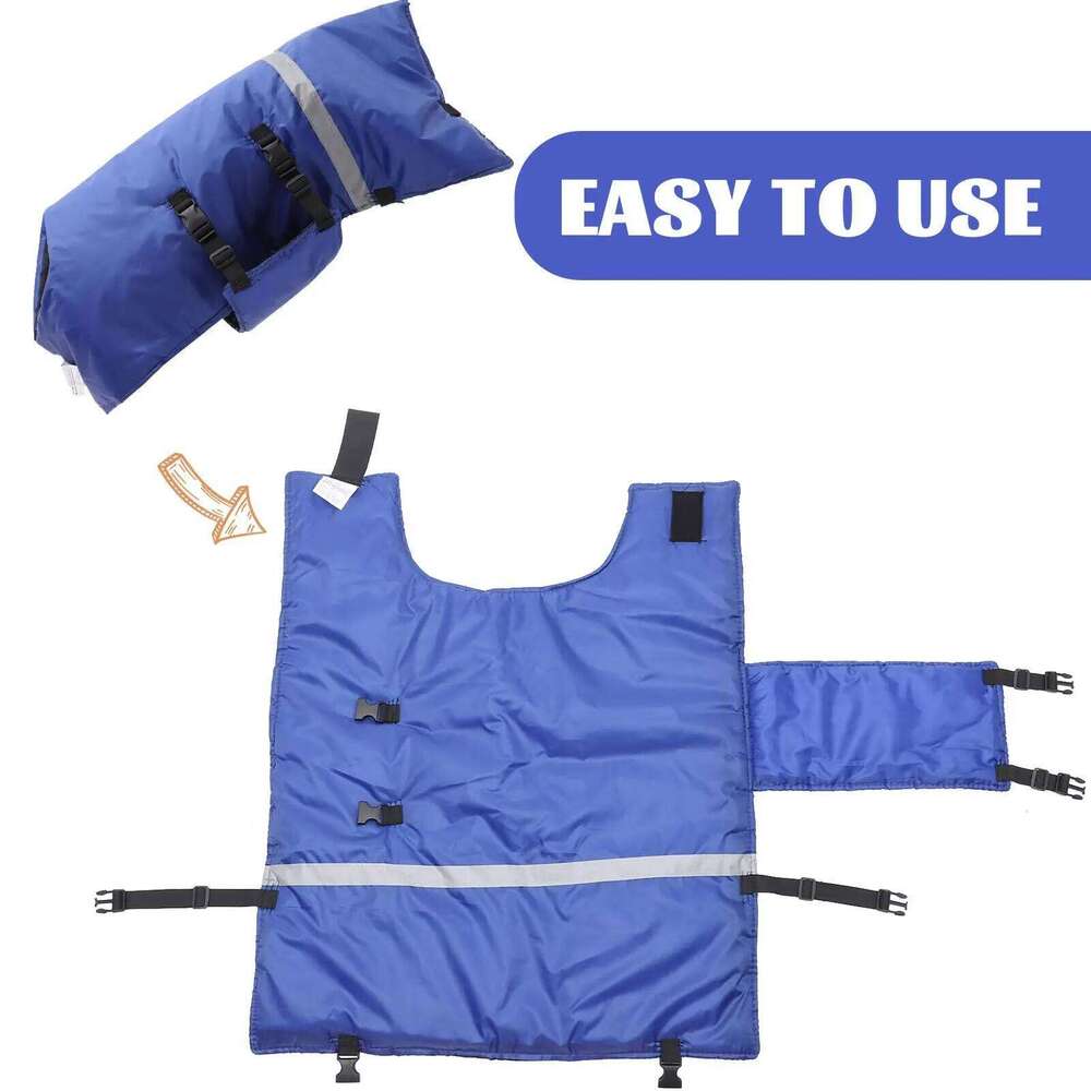 Warm Fleece Blanket Jacket for Ranch Animals Winter warm Clothing Calf Vest Goat Coat Cow baby Thickened Soft Fluffy Bedspread XJ260127