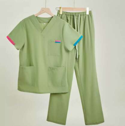 ANNO Maternity Work wear Loose Pregnant Woman Nurse Uniforms Hospital Clothing Female Adjustable Waist ScrubsSet H260127