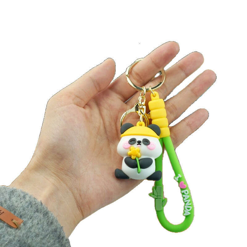 Kung Fu Panda 3D Soft Rubber Doll Car Bag Keychain Pendant Gift Cute Style S260126 457