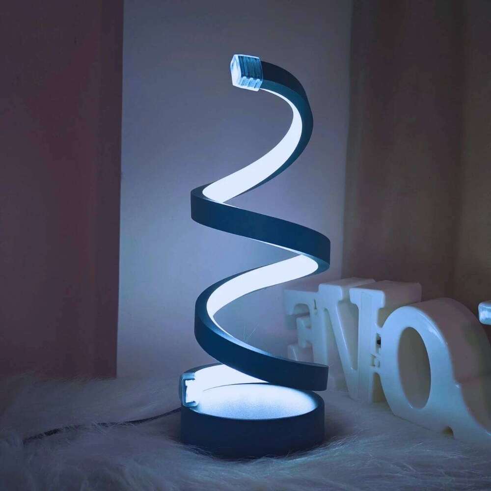 Spiral table lamp, modern creative design, home decoration, suitable for dining living room, bedroom Z260127