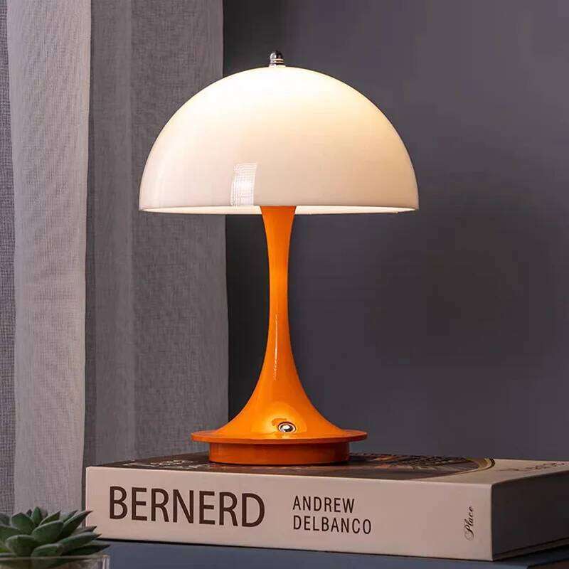 Modern popular simple mushroom ins cream style bedroom bedside atmosphere small waist creative lamp Z260127