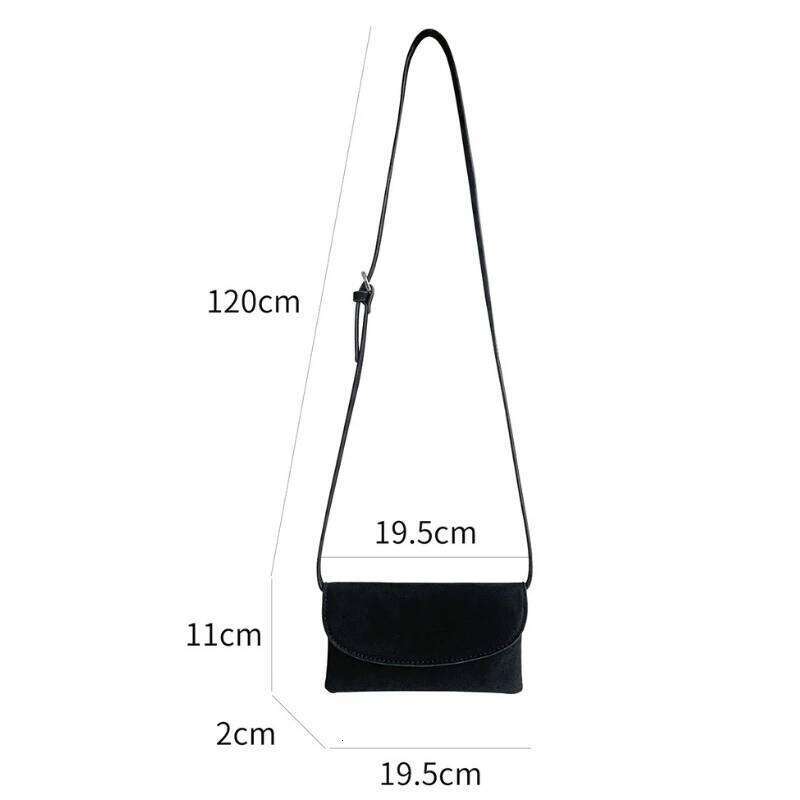 Faux Suede Waist Fashion Flap Pocket Crossbody Shoulder Mini Square with Magnetic Closure Women Purse for Mobile Bag
