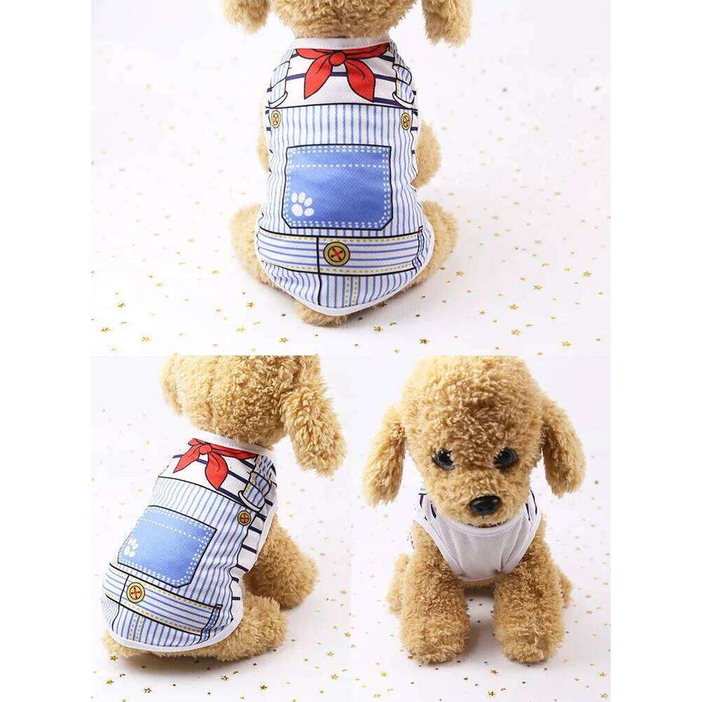 Dog Cat Puppy Kitten Pet Cartoon Spring Summer Autumn Cotton Clothes Clothing Vests Coats Jackets Shirt Dresses Costume XJ260127