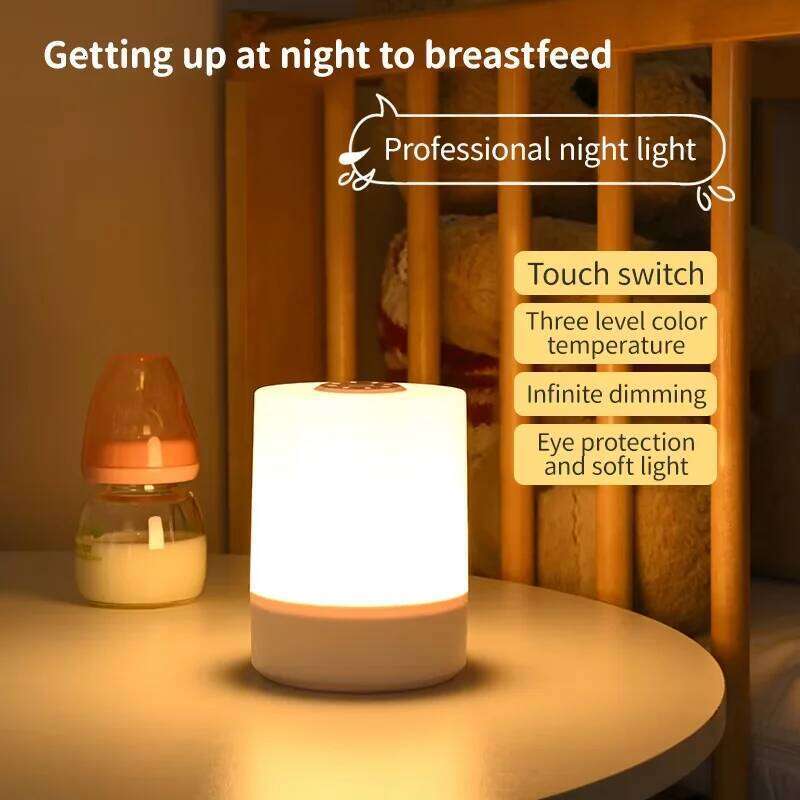 USB Night with 3-Level Dimming Flicker-Free LED Eye Care Soft Non-Dazzling Light for Bedroom Desk Nursery Z260127