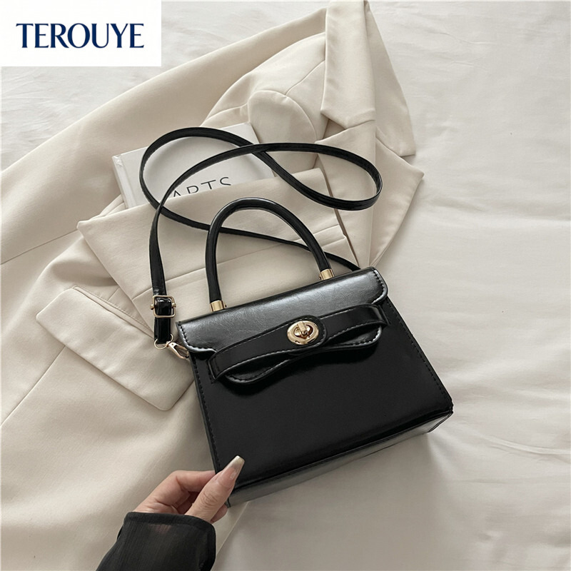 TEROUYE Trendy Women's Handbag Autumn/Winter New Fashionable Simple Shoulder Bag Trendy Versatile Style Small Square Bag Retro Luxury