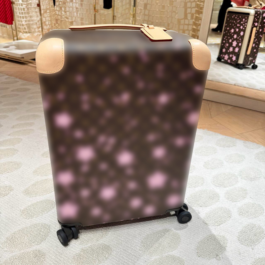 Designer Suitcases Boarding Case Rolling Luggage Genuine Leather Suitcase Luxury Spinner Flower Letter wheels Carry On Trolley Case Password Travel Bag 20 inches