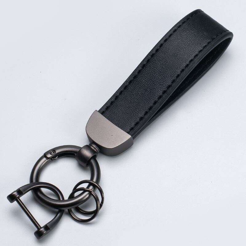 Retro Matte Leather Car Xiaohongshu Expert Personalized Couple Keychain Factory S260126