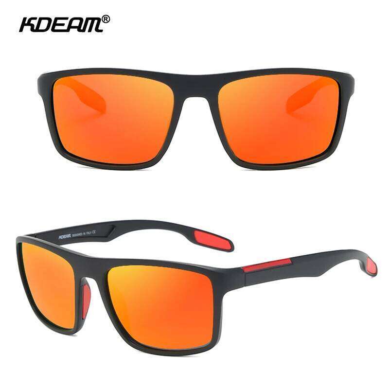 KDEAM Ultra Light Rectangular Photochromic Sunglasses Men Polarized TAC 1.1mm Thickness Lens UV400 Sun Glasses Women Cat.3 CE Z260127