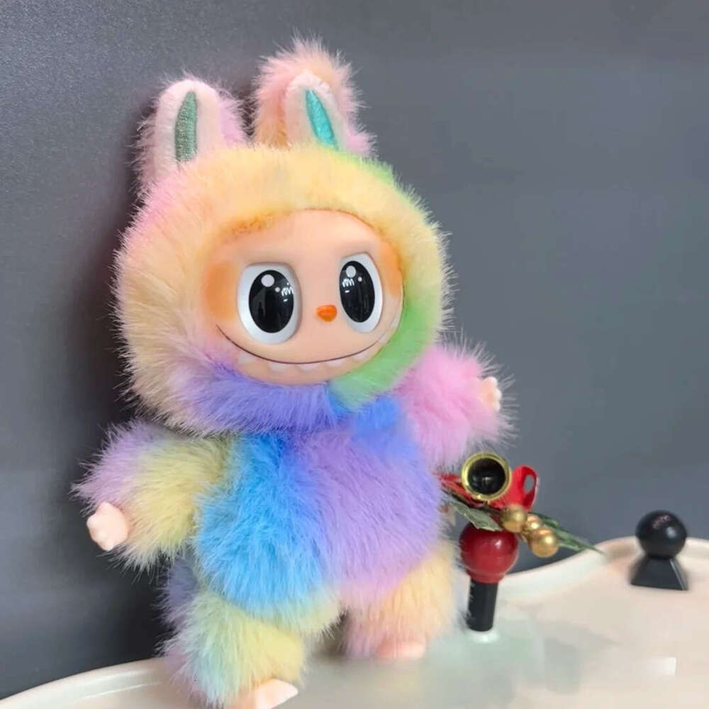 Lapubu high quality fourth generation plush doll wholesale, heart-pounding blind box, rubber face trend toy gift L260127