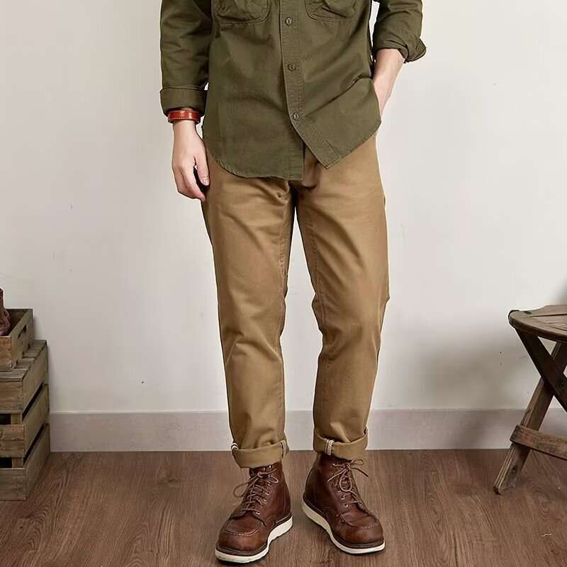 Red Tornado BlueBlack Officer Trousers Slim Straight Fit 14oz Indigo Selvedge Denim Jeans X251016