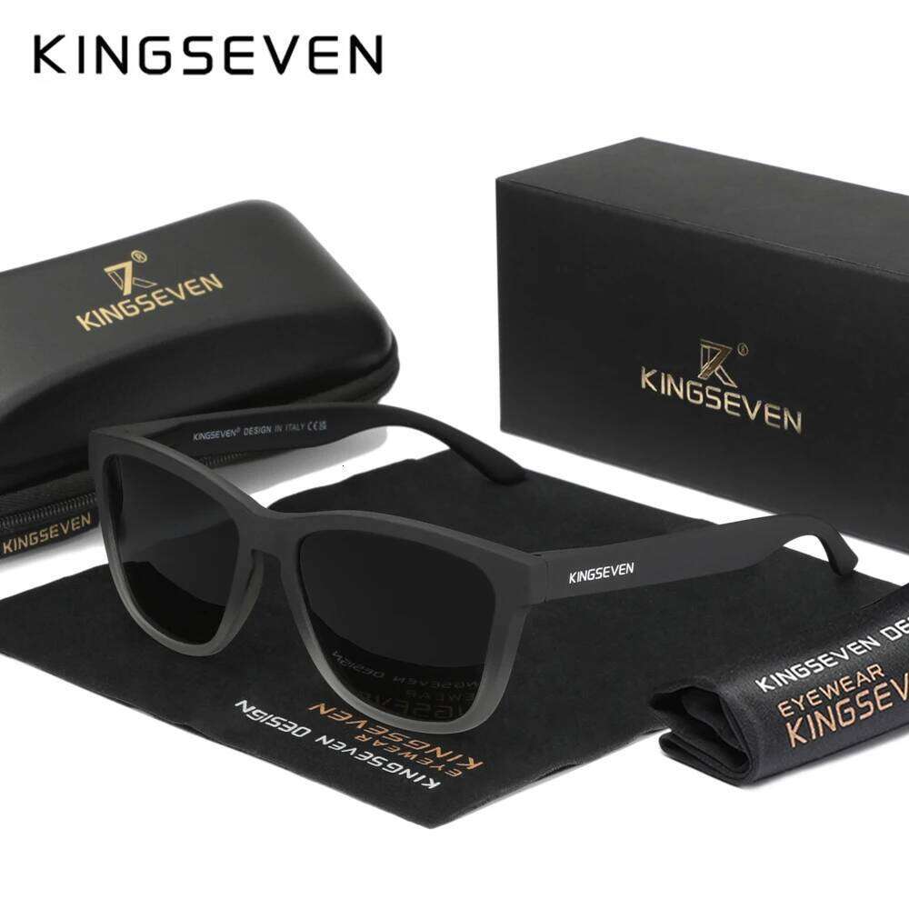 KINGSEVEN Brand Fashion Matte Sunglasses Women Men Polarized Anti-UV400 Lens Glasses TR90 Frame Luxury Outdoor Fishing Eyewear Z260127