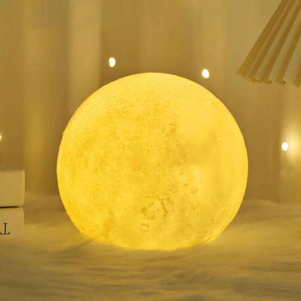 Children's Day Hand-painted Moon DIY Painted Materials Package Kindergarten Parent-child Activities Planet Night Light Z260127