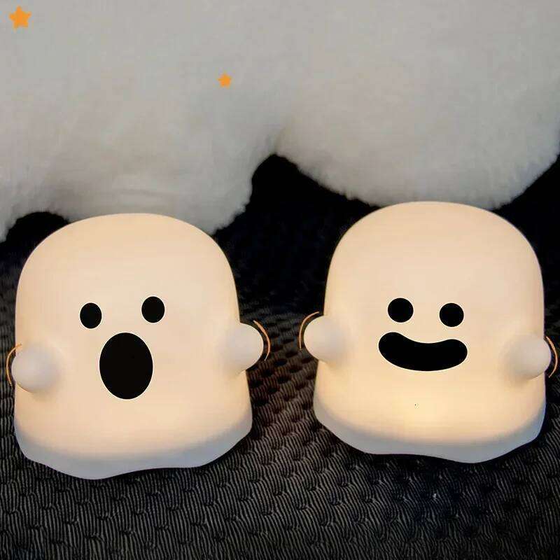 Ghost Creative Cartoon Unlimited Dimming Environment Fun Birthday Gift Accessories Night Light USB Charging Z260127