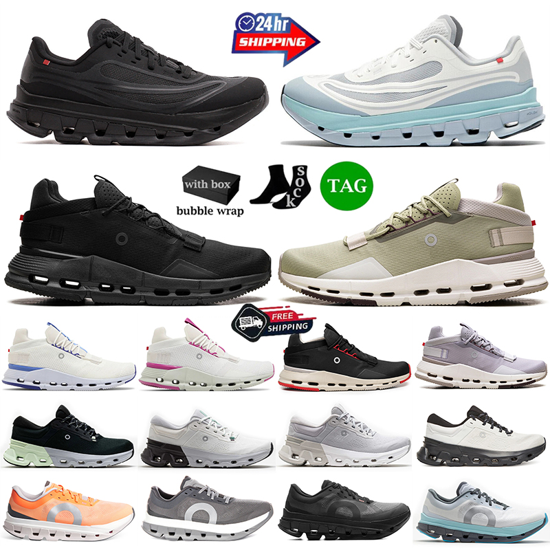With Box Designer Cloudds Running Shoes Mens Womens nova 2 flyer 5 Sneakers form 2 TT Casual shoes Black White Blue Pink Outdoor Trainers Sports Shoes breathable