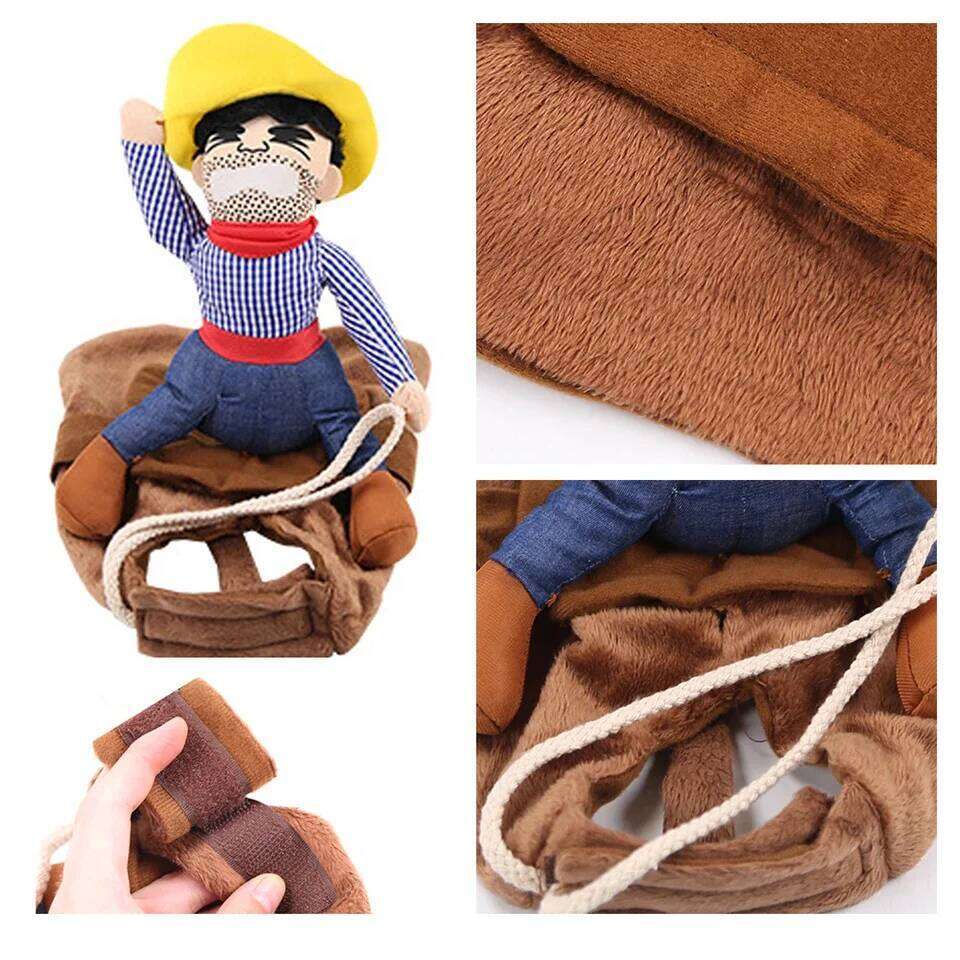 Halloween Dog Costumes Funny Cowboy Outfit Party Pet Clothes Dressing Up Jacket Coats Bulldog Chihuahua Small Large Dogs Puppy XJ260127