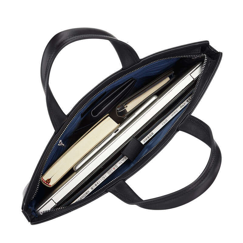 Luxury Shoulder Bags Totes Hobo Bag Genuine Briefcase Crossbody Commuter Business Casual Handbag British Style Leather Men S Bag SENYY