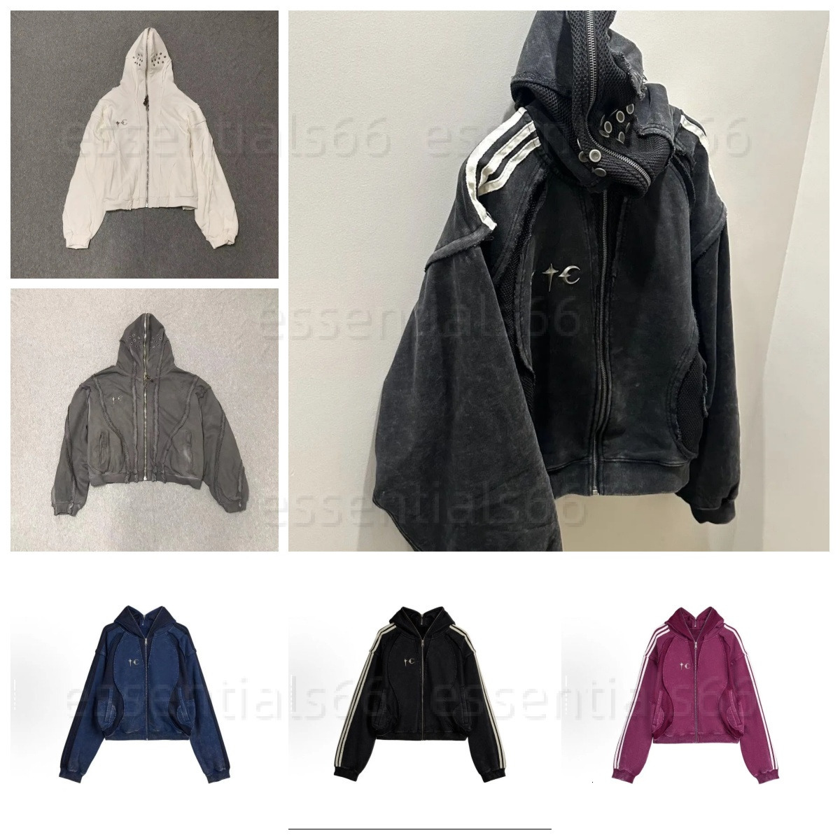 THUG CLUB hoodies men hoodie designer hoodies Zip up Hoodie Hip Hop Streetwear Clothing Graffiti Long Sleeve Tops hoodies designer men sweatshirt graphic hoodie