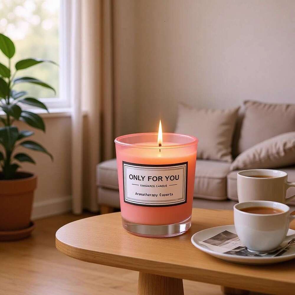 Cross-Border American Scented Glass Cup Soy Wax Creative Fragrance Candle Holiday Gift Custom Processing Y260127