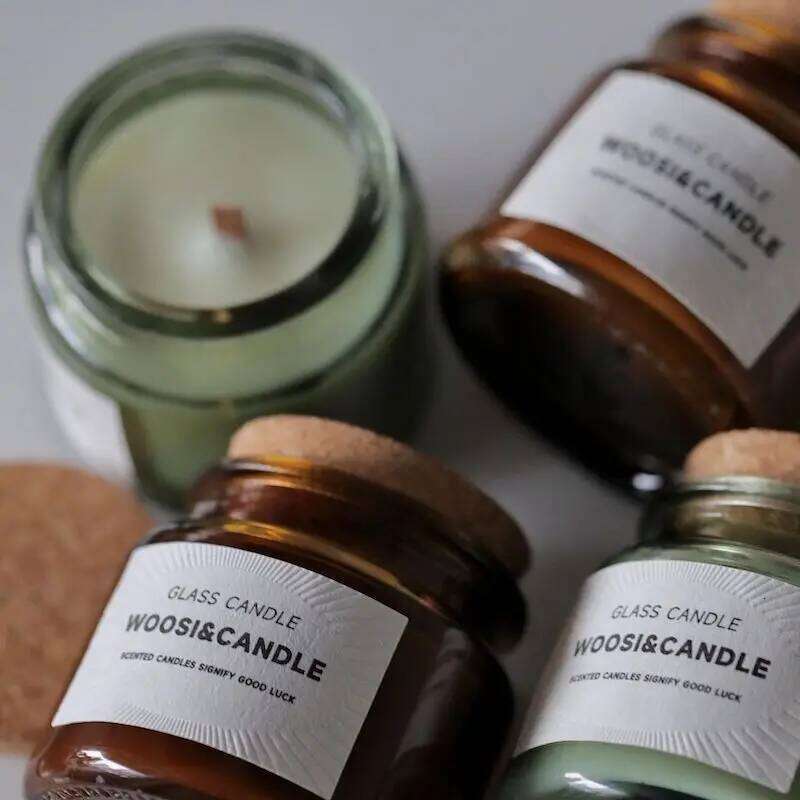 Aroma Wood Wick Smokeless Creative Candle Bedroom Atmosphere Decoration Housewarming Gift for Friends Home Decor Y260127