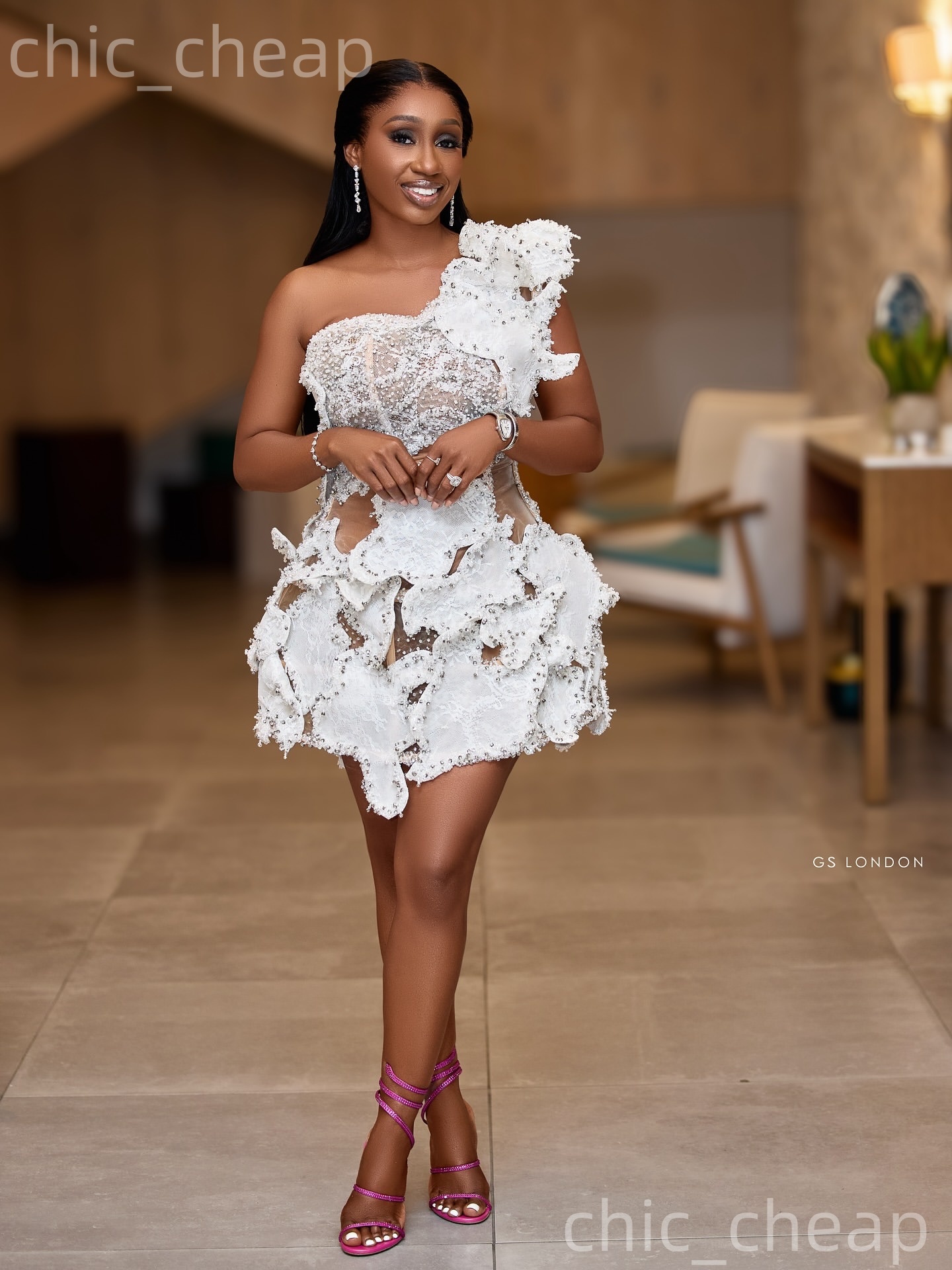 Chic Ivory Sheath 2026 Cocktail Dress Crystals Lace Florals Vintage Short Mini Graduation Homecoming Dresses For Special Occasions Sweetheart Gowns