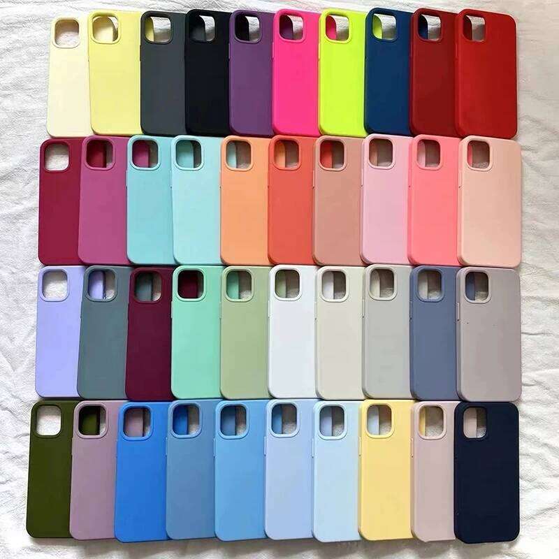 Official Silicone Cases 12 13 Max Plus Logo Case For iPhone 11 14 15 16 Pro Cover 26H0127