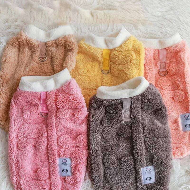 Autumn Winter Pet Vest for Small Medium Dogs Fleece Clothes Shih Tzu Poodle Outfits Chihuahua Pug Jacket Accesorios Para Perros XJ260127